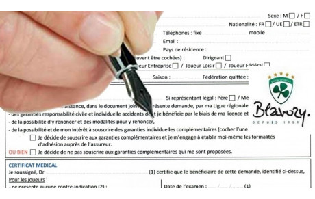 Rappel pour les licences